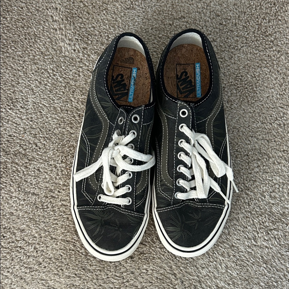 Vans Ultra Cush Black and Green Men's Sneakers